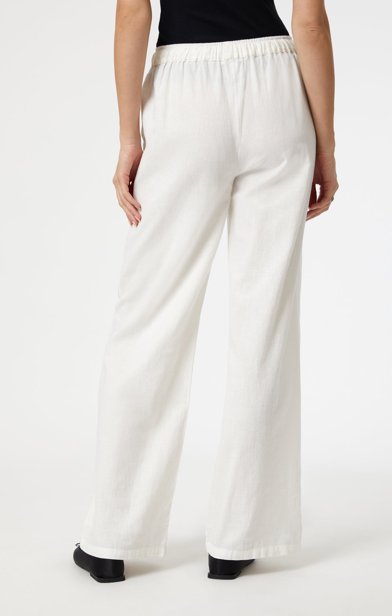 WOVEN LINEN PANTS IN WHITE - Mavi Jeans