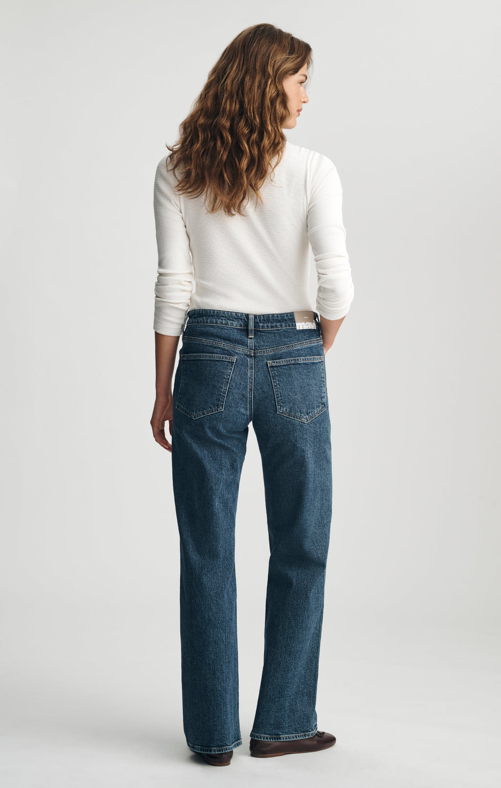 TAYLOR STRAIGHT LEG IN DARK BRUSHED CLASSIC BLUE - Mavi Jeans