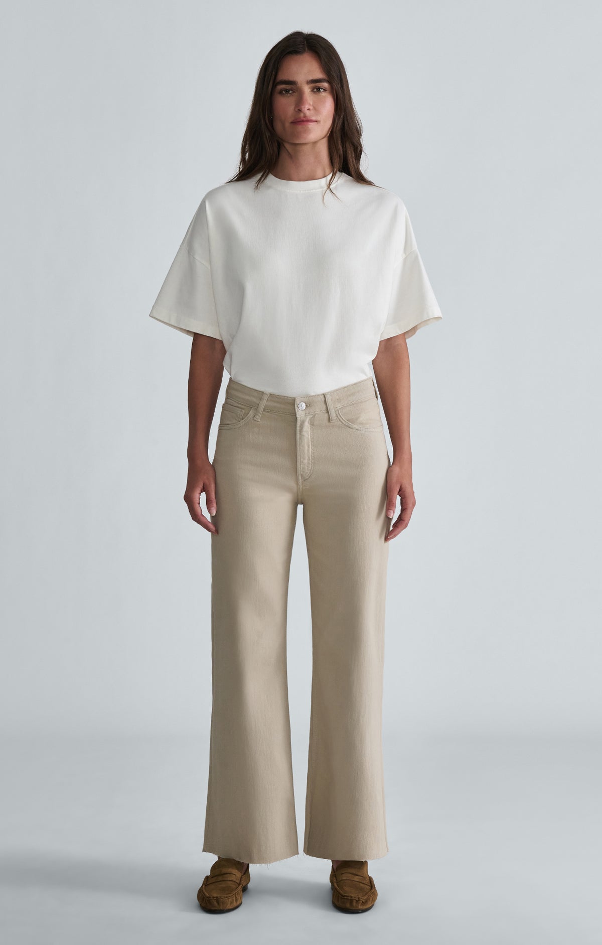 PALOMA WIDE LEG IN DESERT KHAKI FLEX BLUE - Mavi Jeans