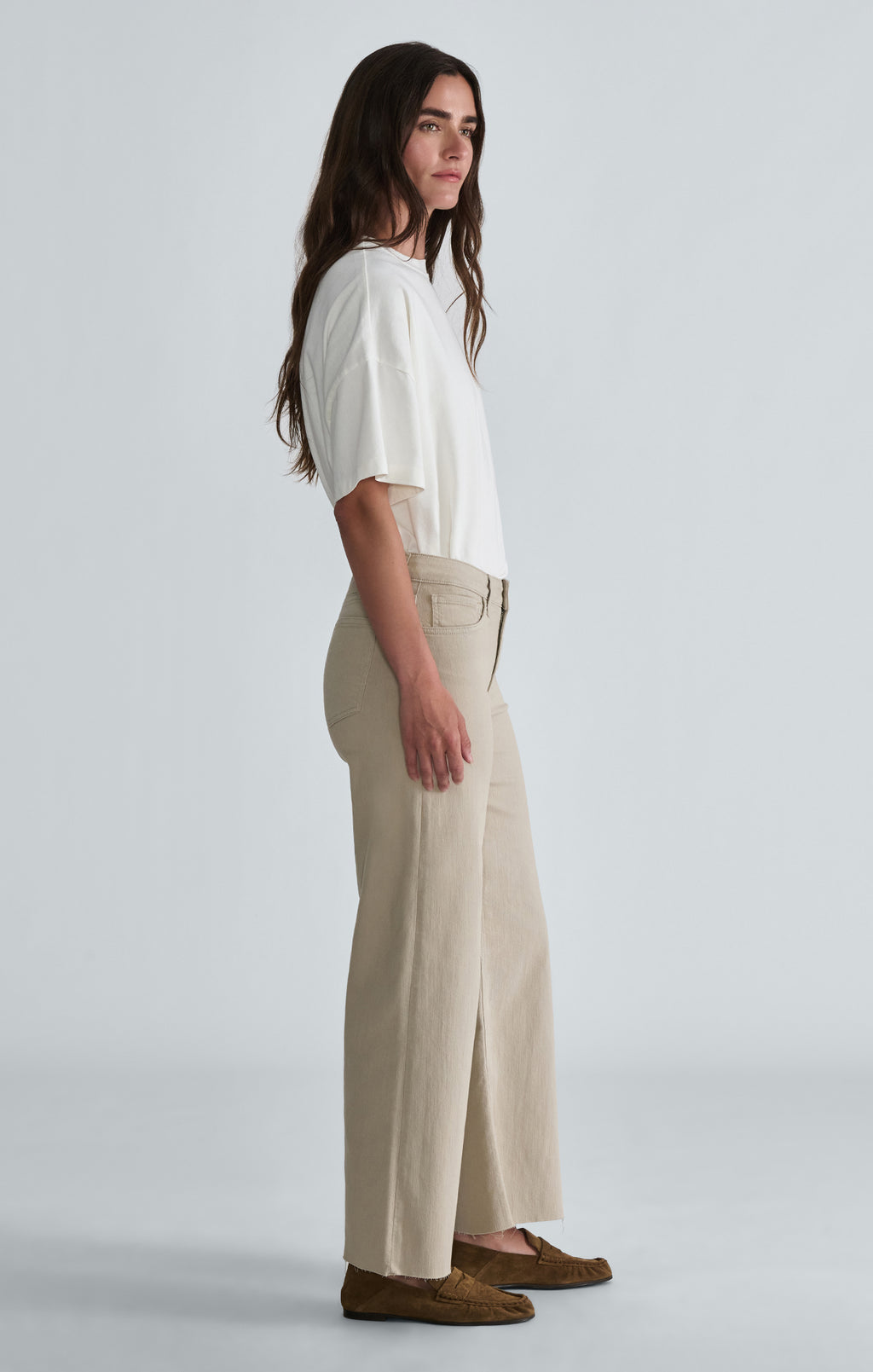 PALOMA WIDE LEG IN DESERT KHAKI FLEX BLUE - Mavi Jeans