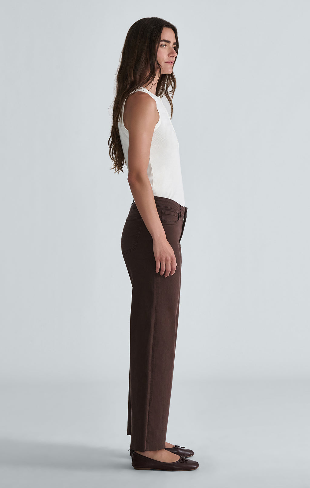 PALOMA WIDE LEG IN DEEP BROWN FLEX BLUE - Mavi Jeans