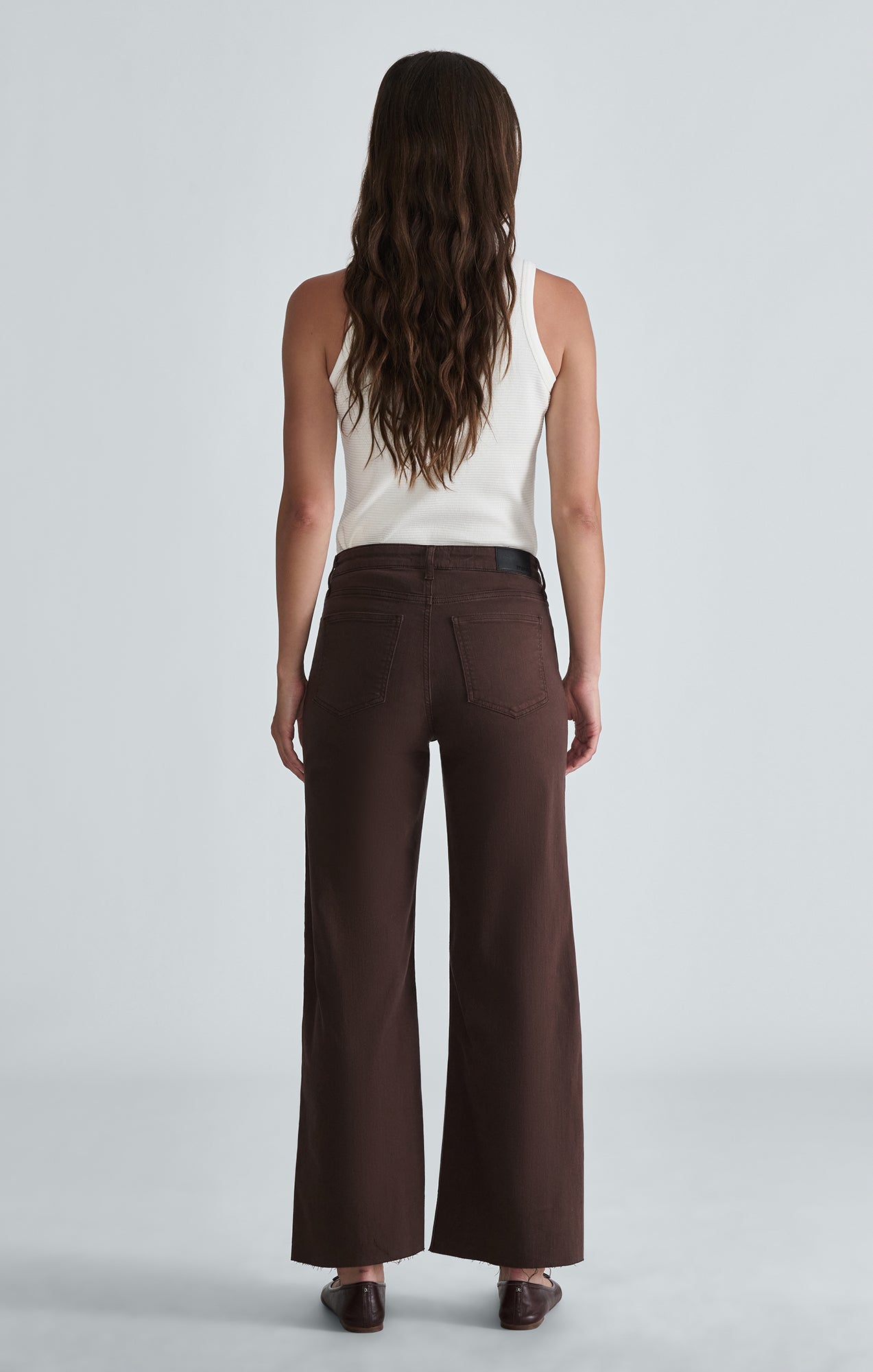 PALOMA WIDE LEG IN DEEP BROWN FLEX BLUE - Mavi Jeans