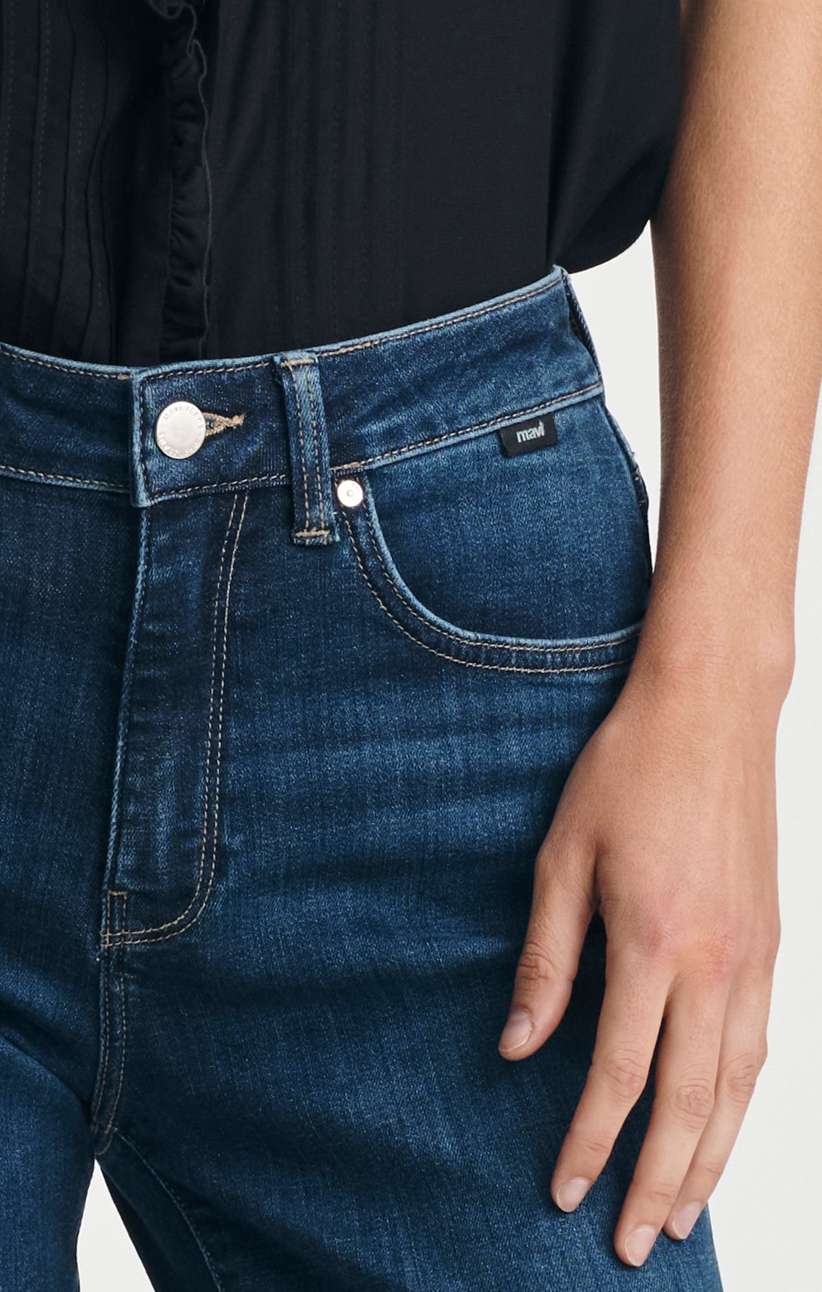 KATHLEEN SLIM BOYFRIEND IN DARK BLUE FEATHER BLUE - Mavi Jeans