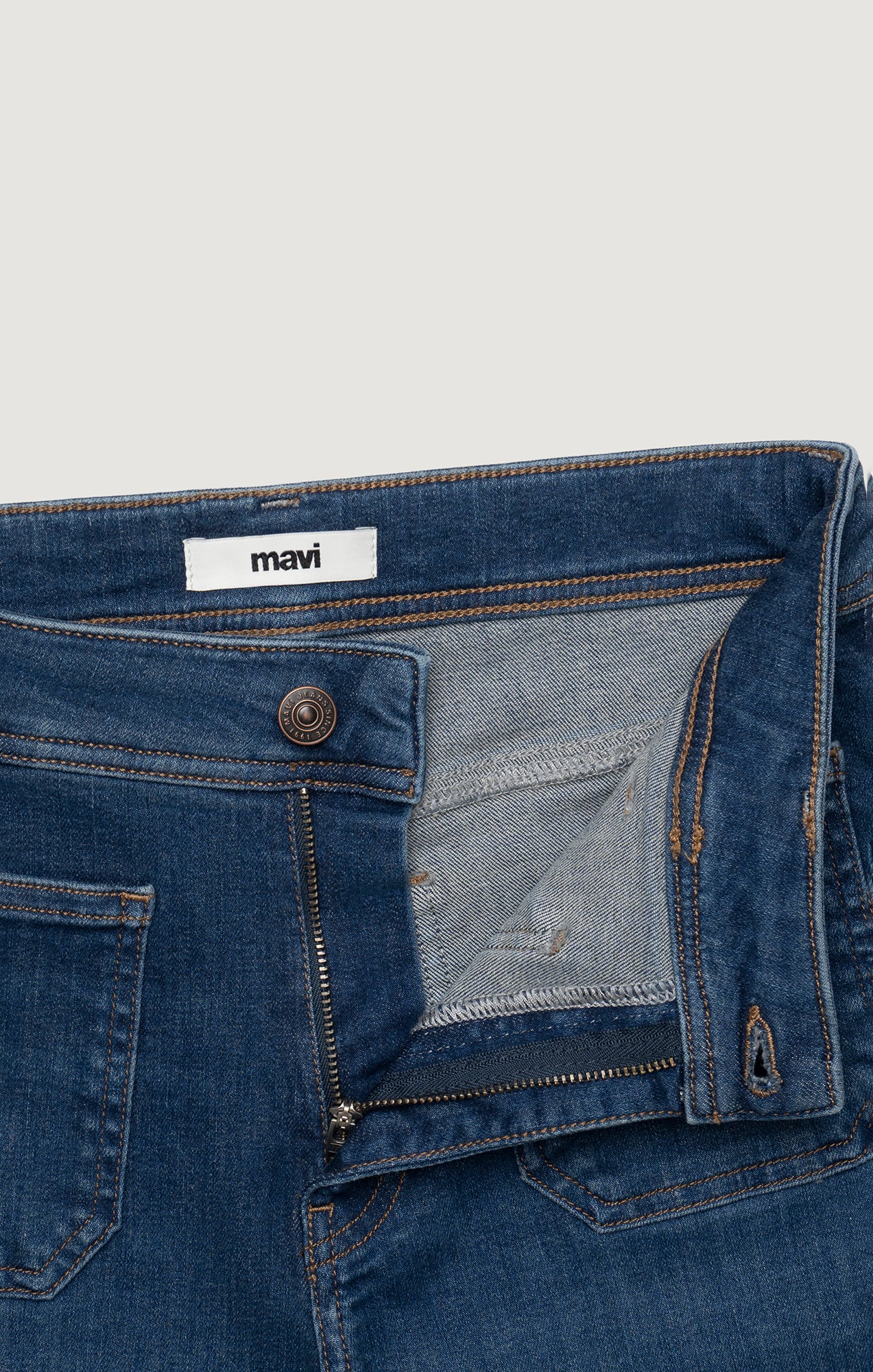 PALOMA MARINE WIDE LEG IN MID SHADED FLEX BLUE - Mavi Jeans