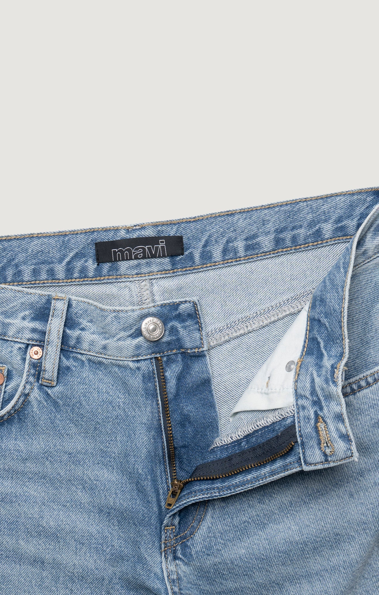 SANDY WIDE LEG IN MID USED CLASSIC DENIM - Mavi Jeans