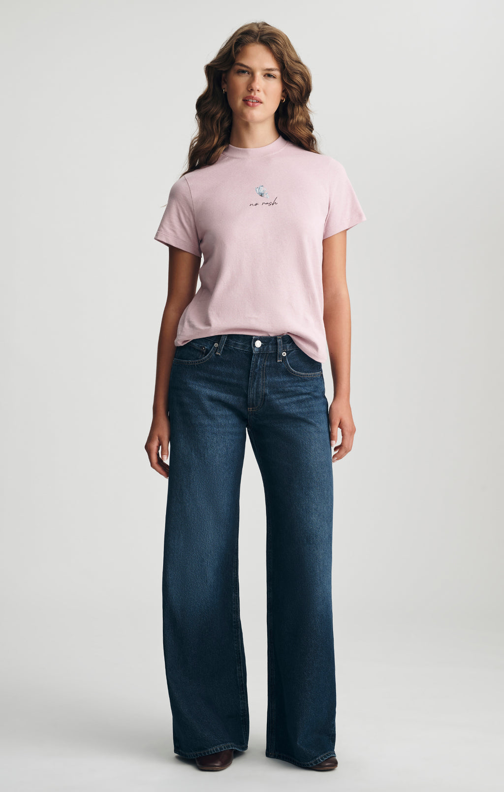 SANDY WIDE LEG IN DARK BRUSHED CLASSIC DENIM - Mavi Jeans