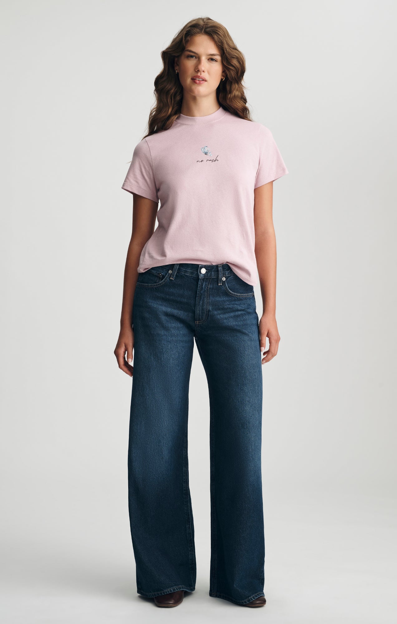 SANDY WIDE LEG IN DARK BRUSHED CLASSIC DENIM - Mavi Jeans