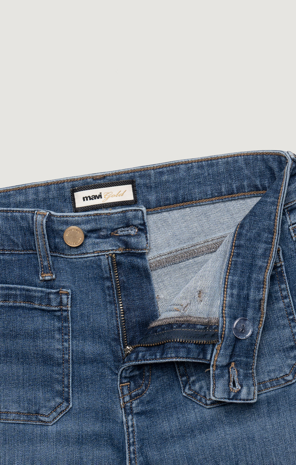 VICKY MARINE BOOTCUT IN MID BRUSHED GOLD PREMIUM - Mavi Jeans