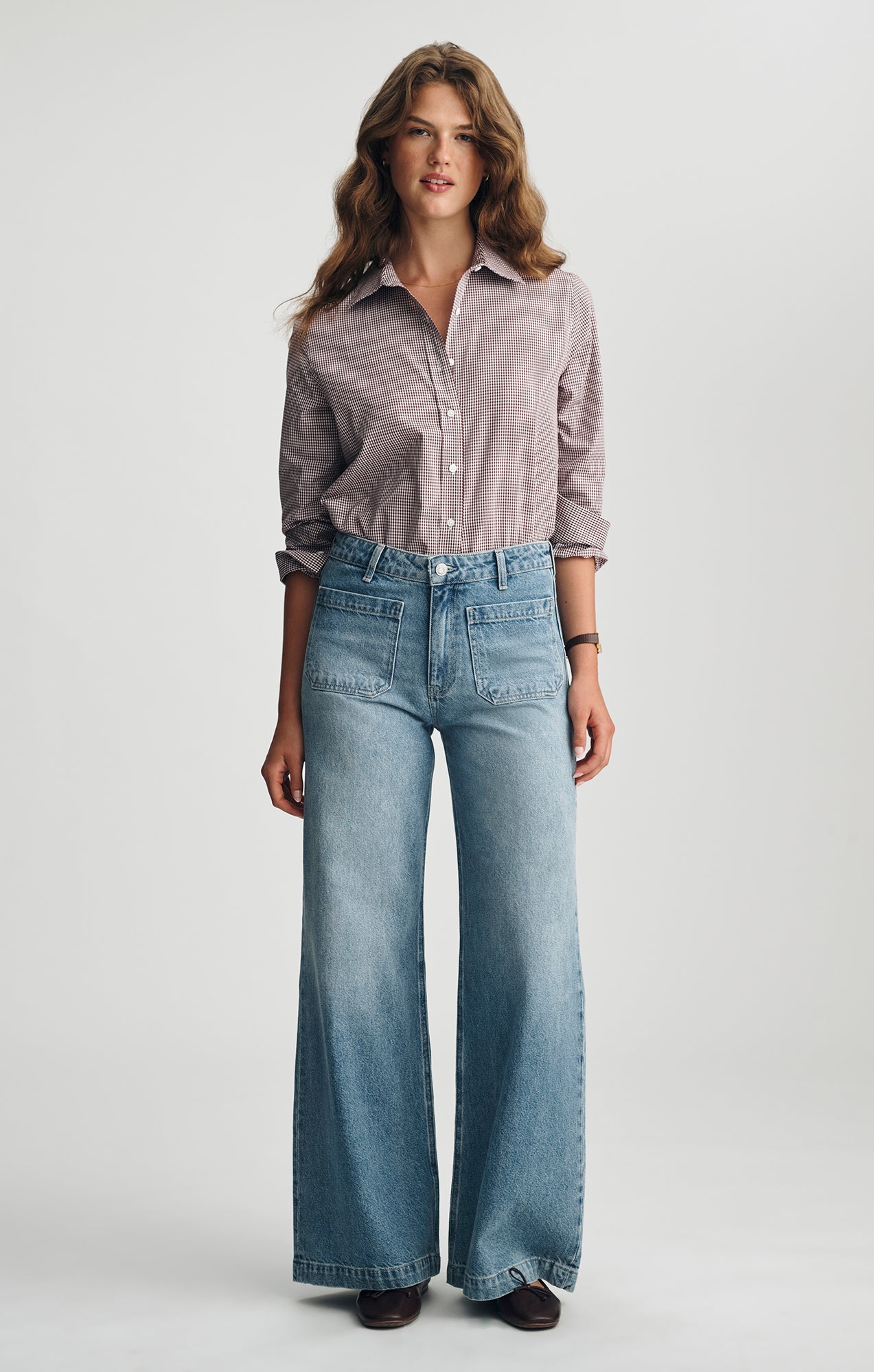 CHRISTINE WIDE LEG IN LIGHT USED CLASSIC DENIM - Mavi Jeans