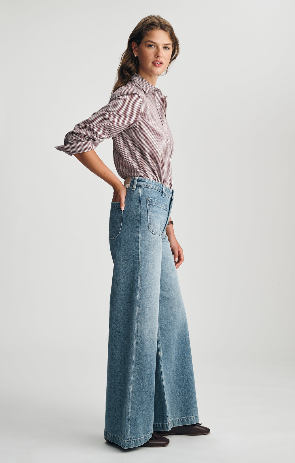 CHRISTINE WIDE LEG IN LIGHT USED CLASSIC DENIM - Mavi Jeans