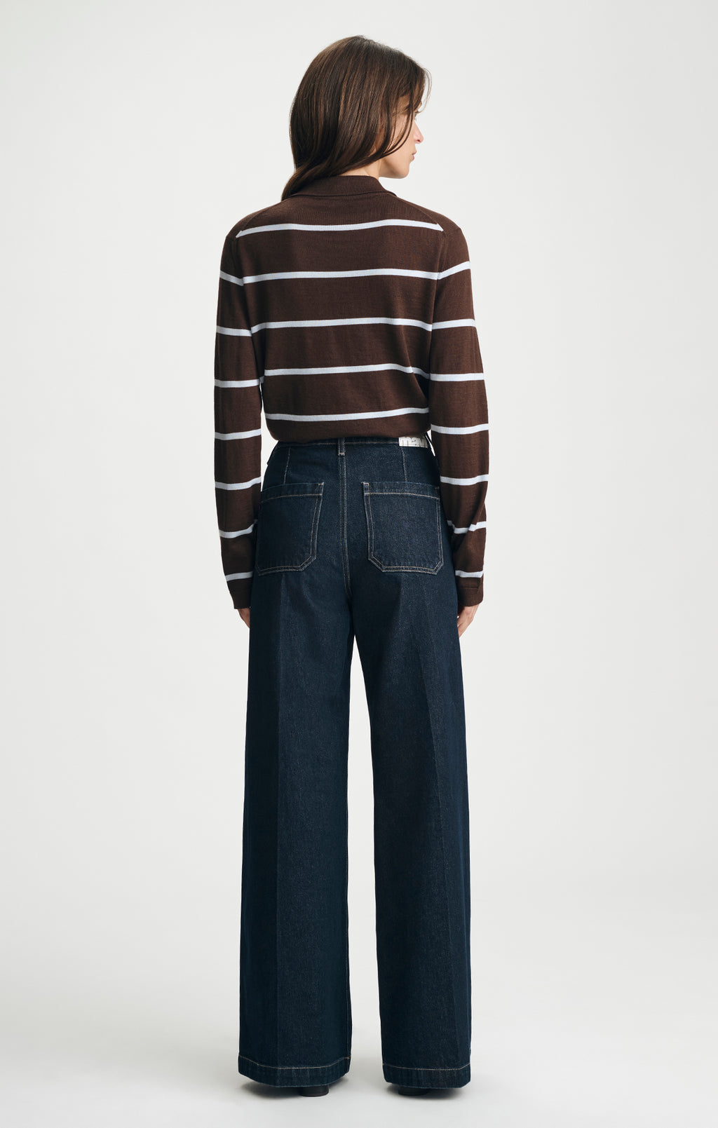 CHRISTINE WIDE LEG IN RINSE CLASSIC DENIM