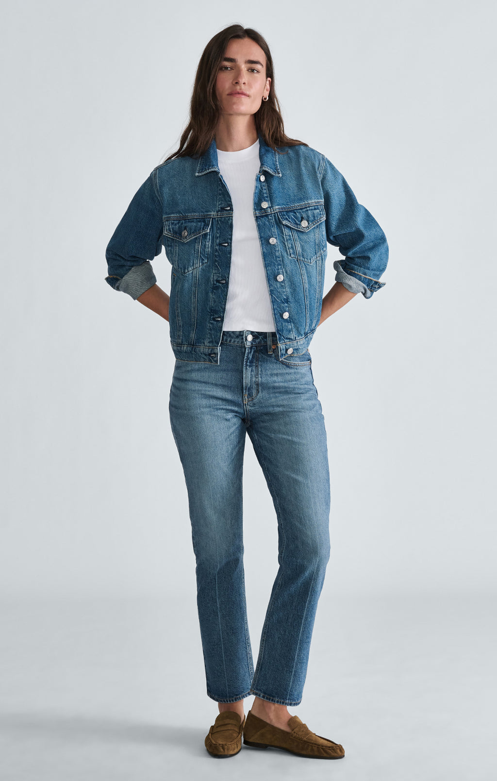 NEW YORK STRAIGHT LEG IN MID SHADED CLASSIC BLUE - Mavi Jeans