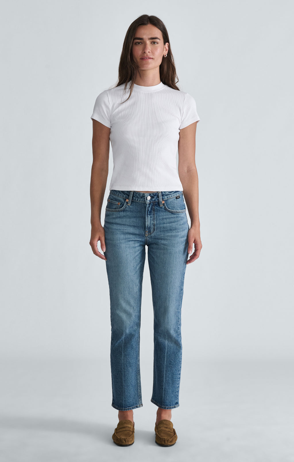 NEW YORK STRAIGHT LEG IN MID SHADED CLASSIC BLUE - Mavi Jeans