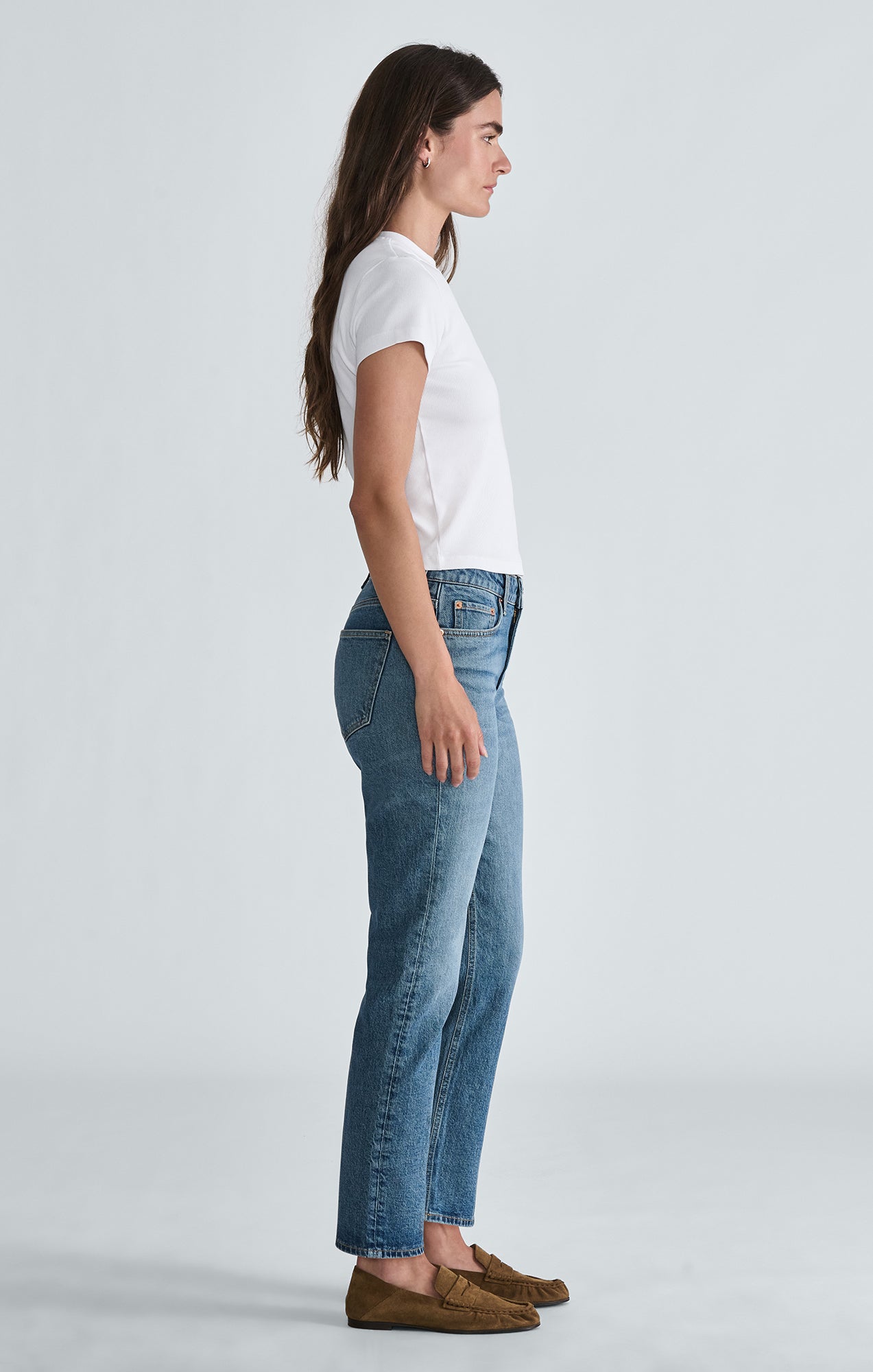 NEW YORK STRAIGHT LEG IN MID SHADED CLASSIC BLUE - Mavi Jeans