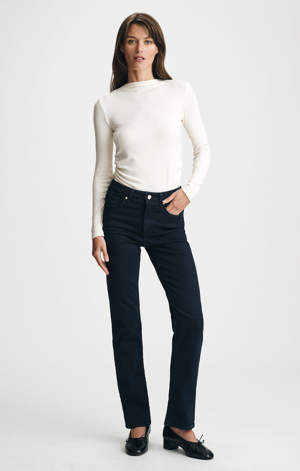 KENDRA STRAIGHT LEG IN INK FLEX BLUE - Mavi Jeans