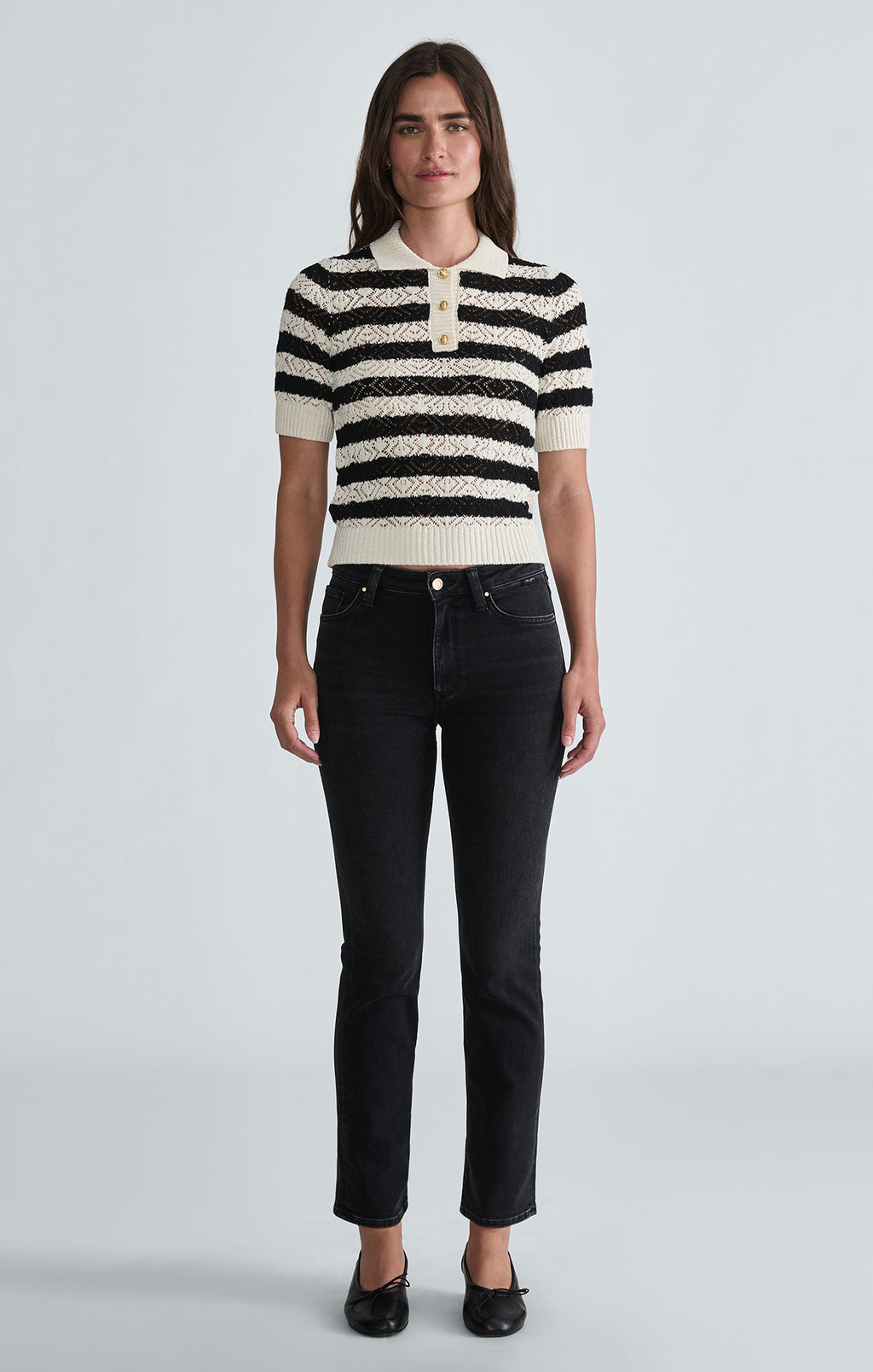 KENDRA STRAIGHT LEG IN SMOKE BRUSHED GOLD PREMIUM - Mavi Jeans