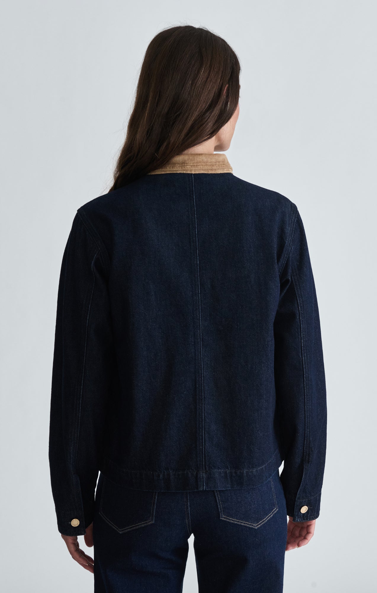 BETSY DENIM MILITARY JACKET IN RINSE GOLD PREMIUM - Mavi Jeans