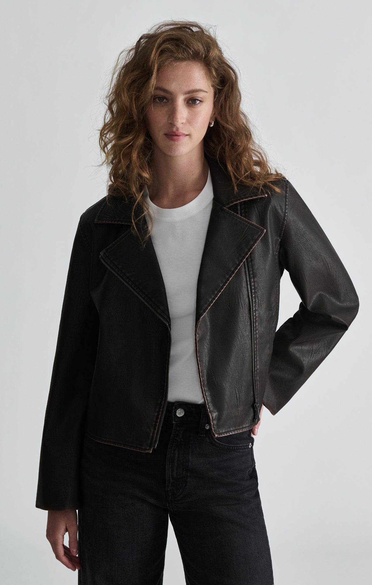 WOMEN JACKET IN DARK BROWN - Mavi Jeans