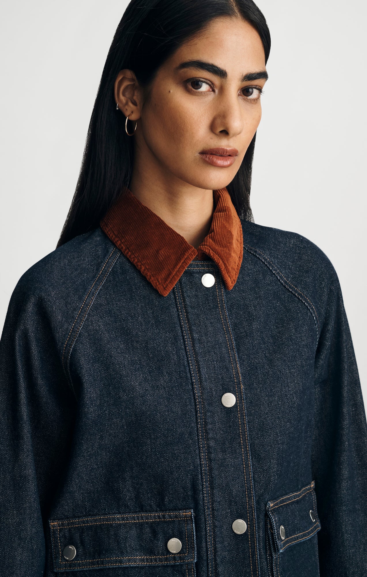 ALIX DENIM WORKER JACKET IN RINSE CLASSIC BLUE - Mavi Jeans