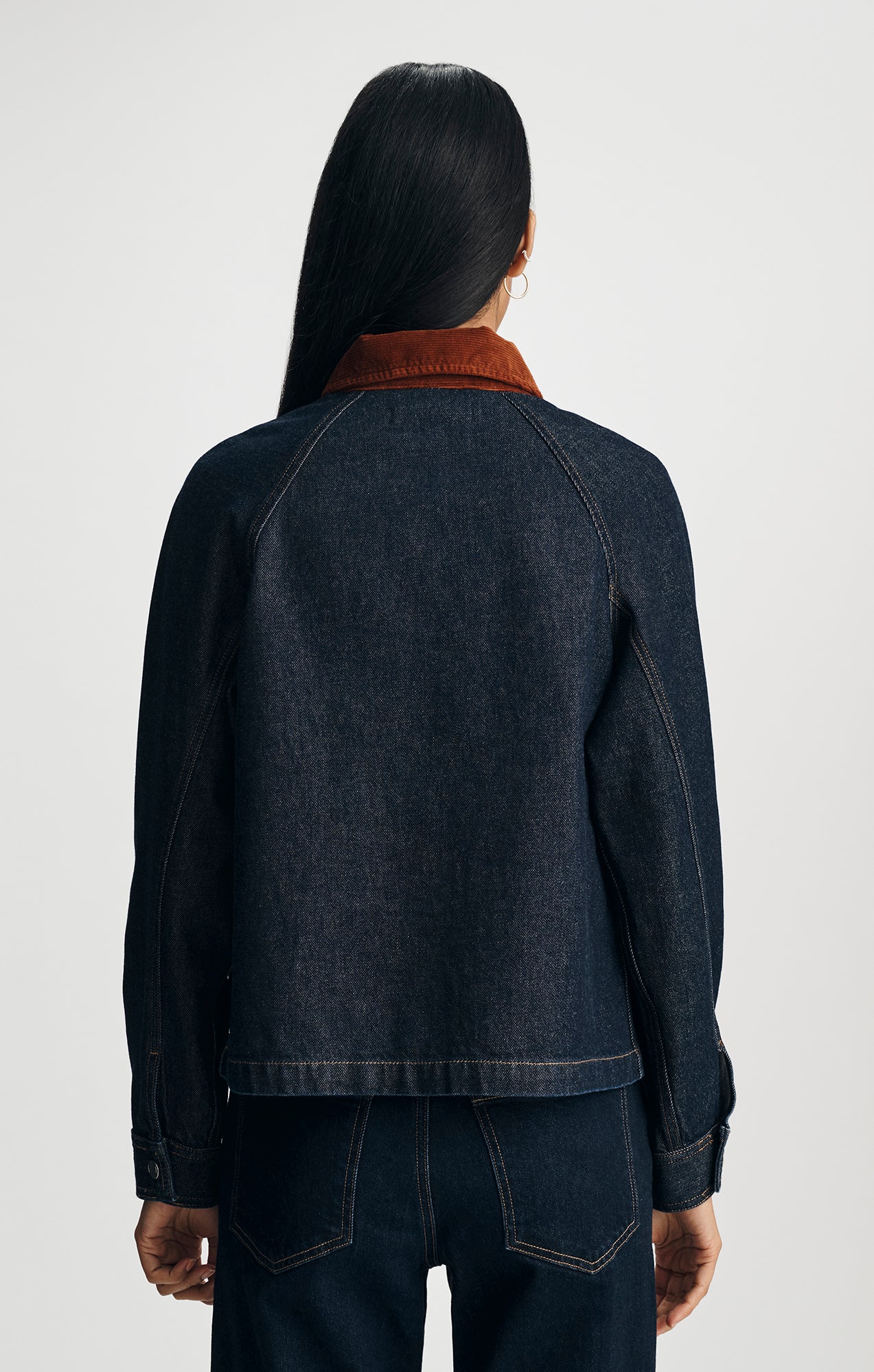 ALIX DENIM WORKER JACKET IN RINSE CLASSIC BLUE - Mavi Jeans