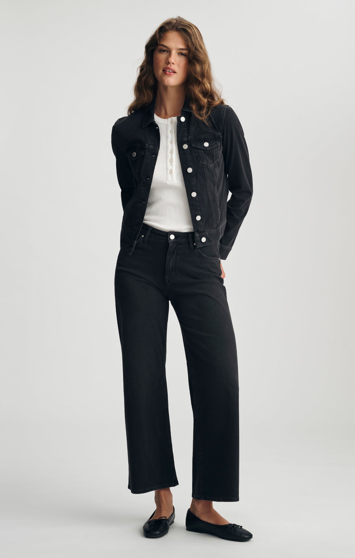 SAMANTHA DENIM JACKET IN DARK SMOKE MOVE - Mavi Jeans