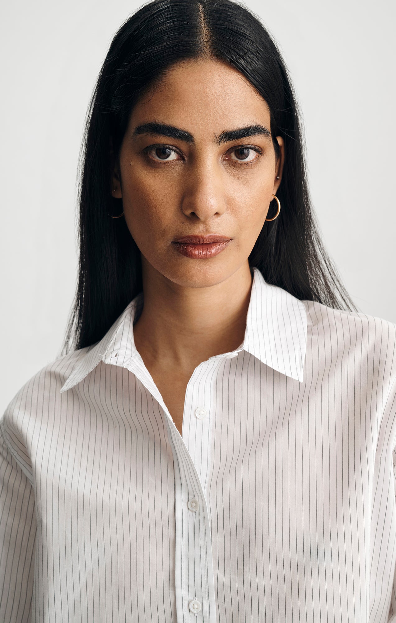 BUTTON-UP SHIRT IN BLACK WHITE STRIPE - Mavi Jeans