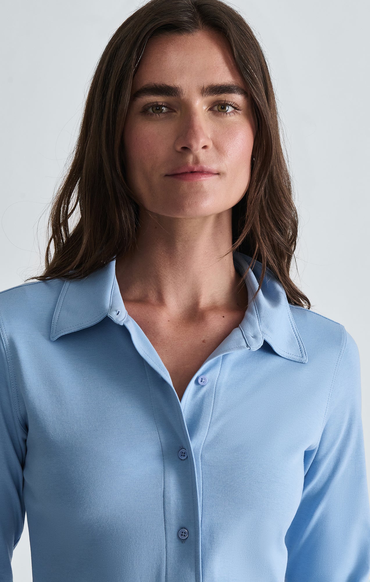LONG SLEEVE SHIRT IN BEL AIR BLUE - Mavi Jeans