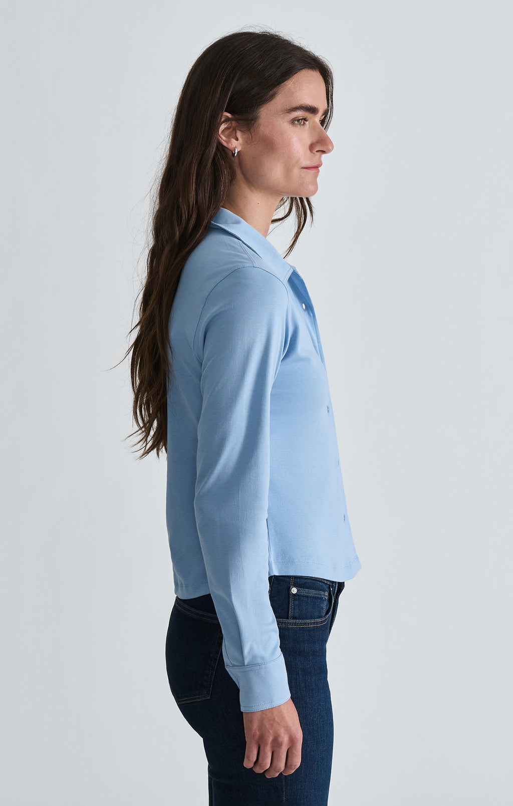 LONG SLEEVE SHIRT IN BEL AIR BLUE - Mavi Jeans