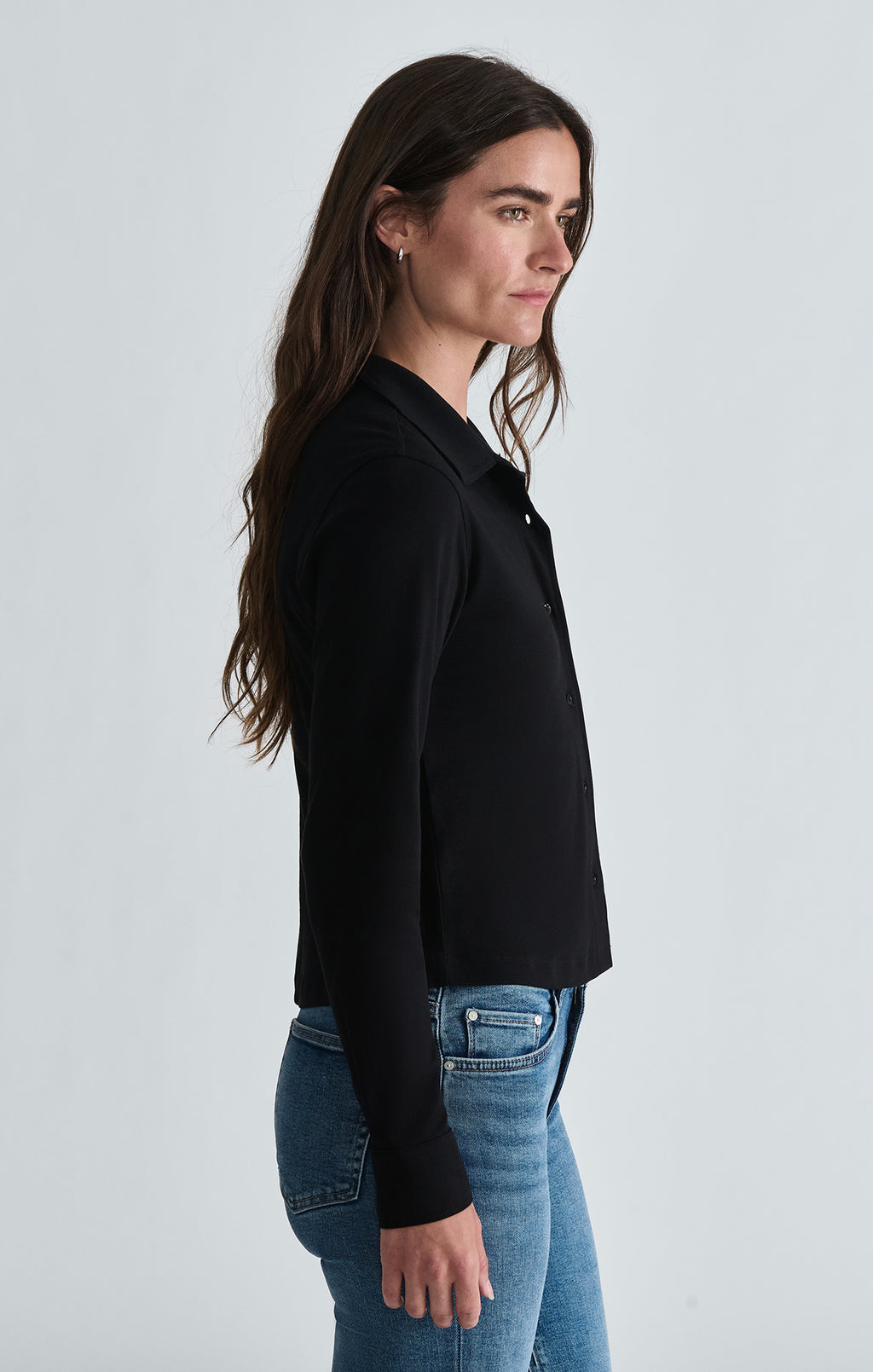LONG SLEEVE SHIRT IN BLACK - Mavi Jeans
