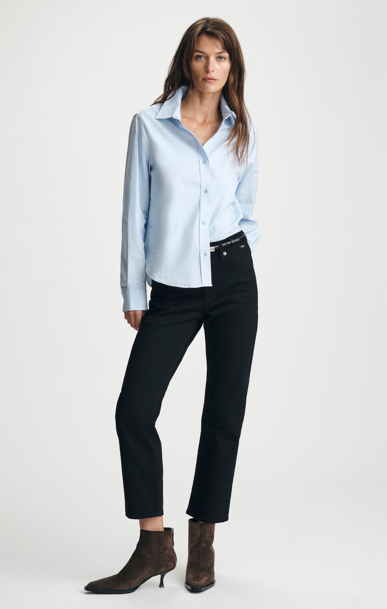 TENCEL™ BUTTON-UP SHIRT IN CASHMERE BLUE - Mavi Jeans