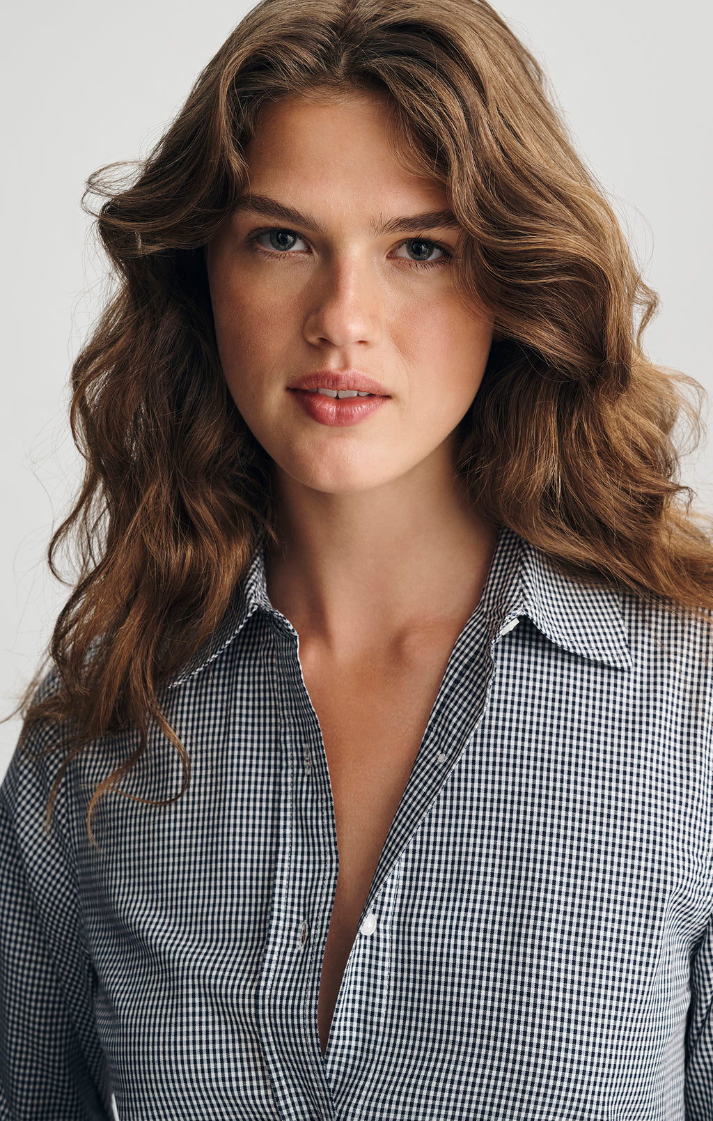 BUTTON-UP SHIRT IN PEACOAT CHECK - Mavi Jeans