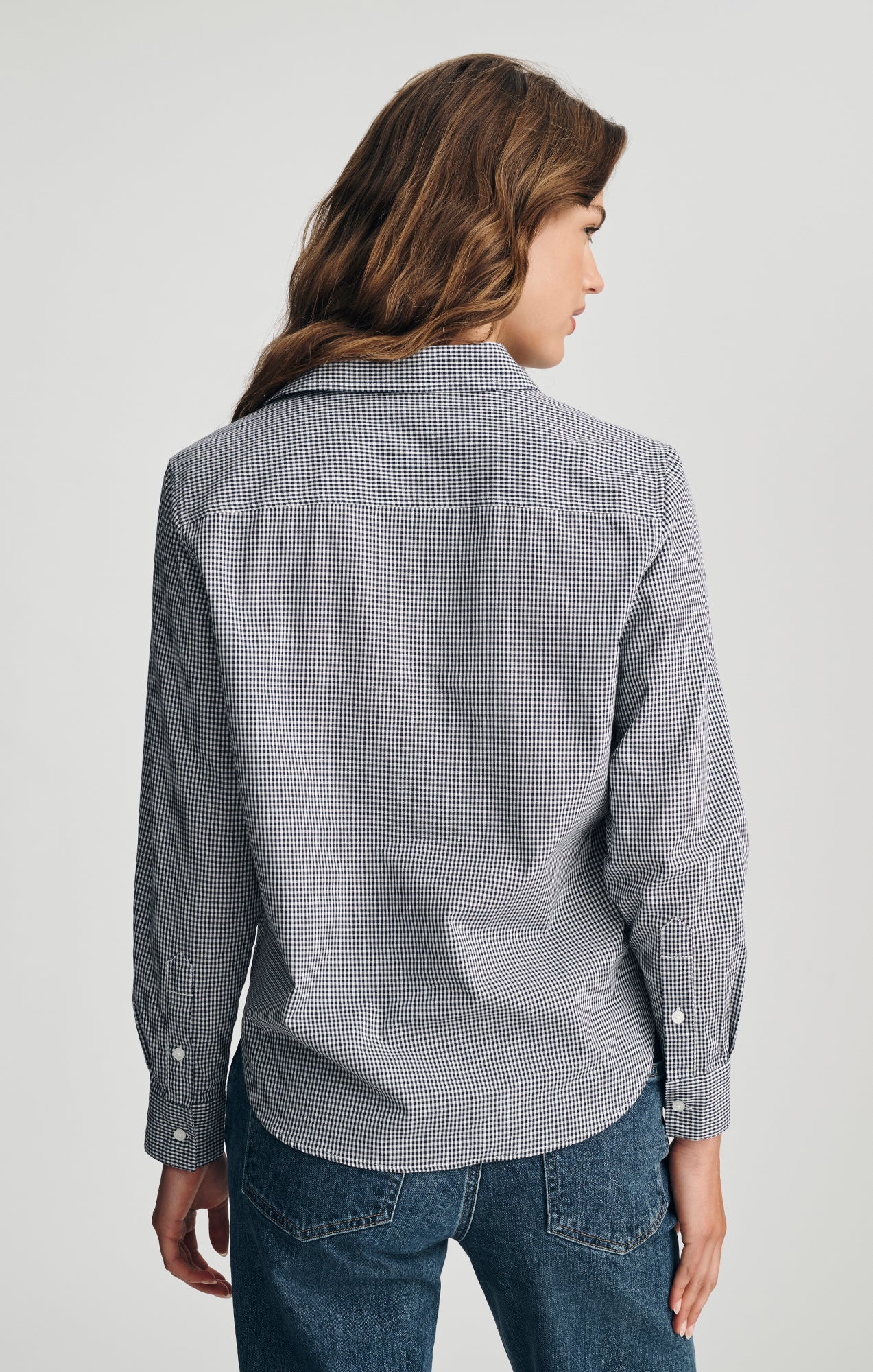 BUTTON-UP SHIRT IN PEACOAT CHECK - Mavi Jeans