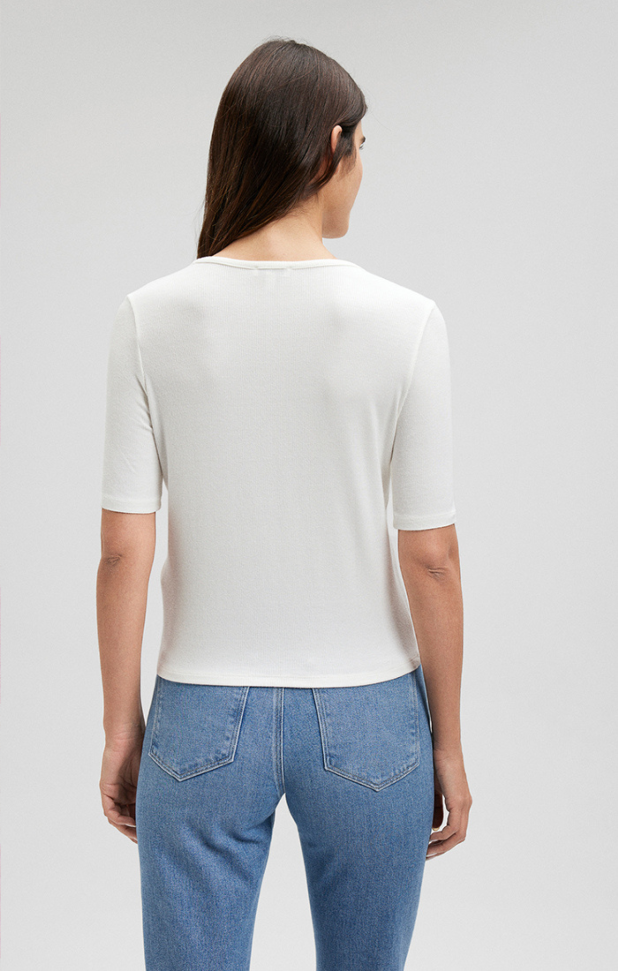 SHOULDER SLIT SHIRT IN ANTIQUE WHITE - Mavi Jeans