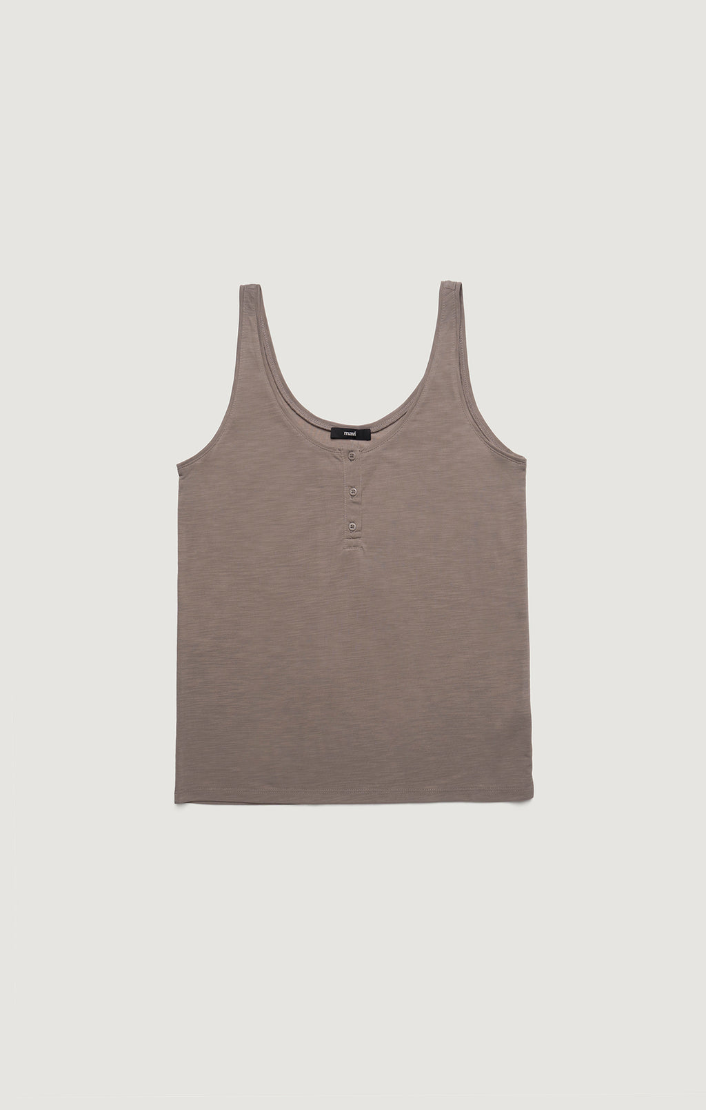 LUXE TOUCH TENCEL™ HENLEY TANK TOP IN FUNGI