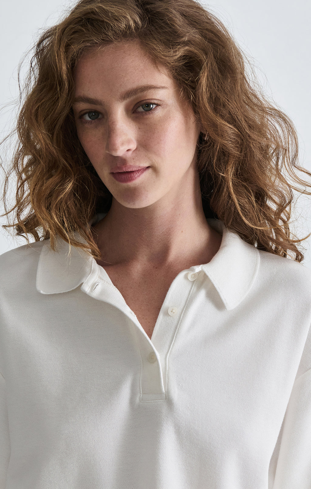 PIQUE POLO T-SHIRT IN ANTIQUE WHITE - Mavi Jeans