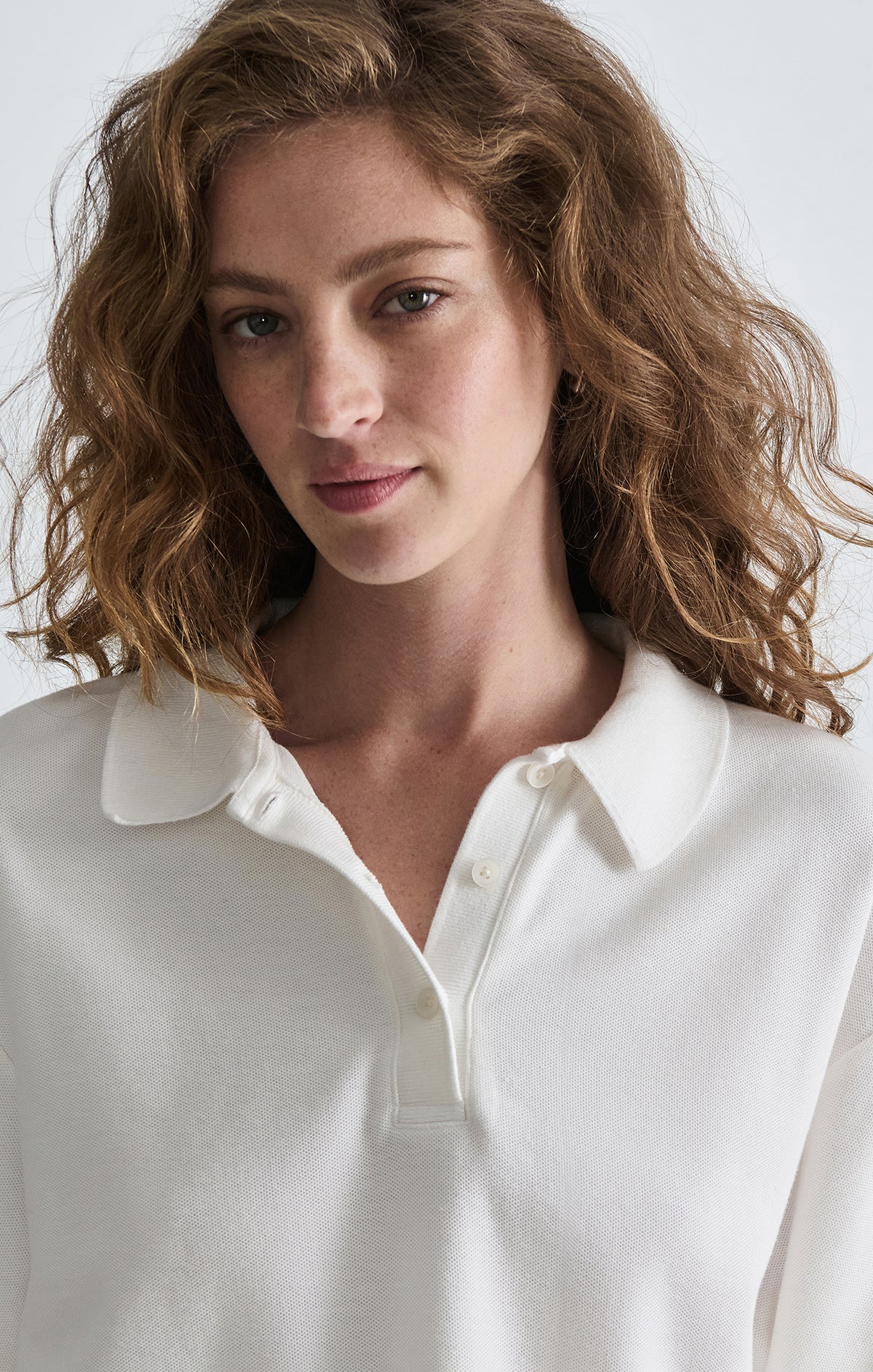 PIQUE POLO T-SHIRT IN ANTIQUE WHITE - Mavi Jeans