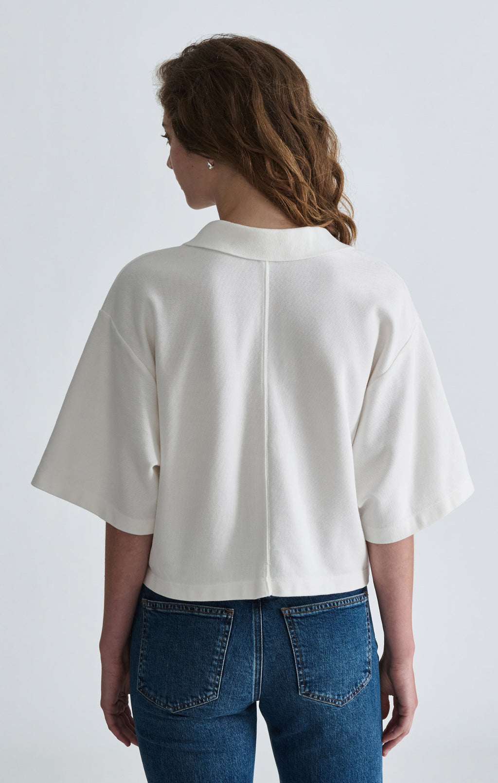 PIQUE POLO T-SHIRT IN ANTIQUE WHITE - Mavi Jeans