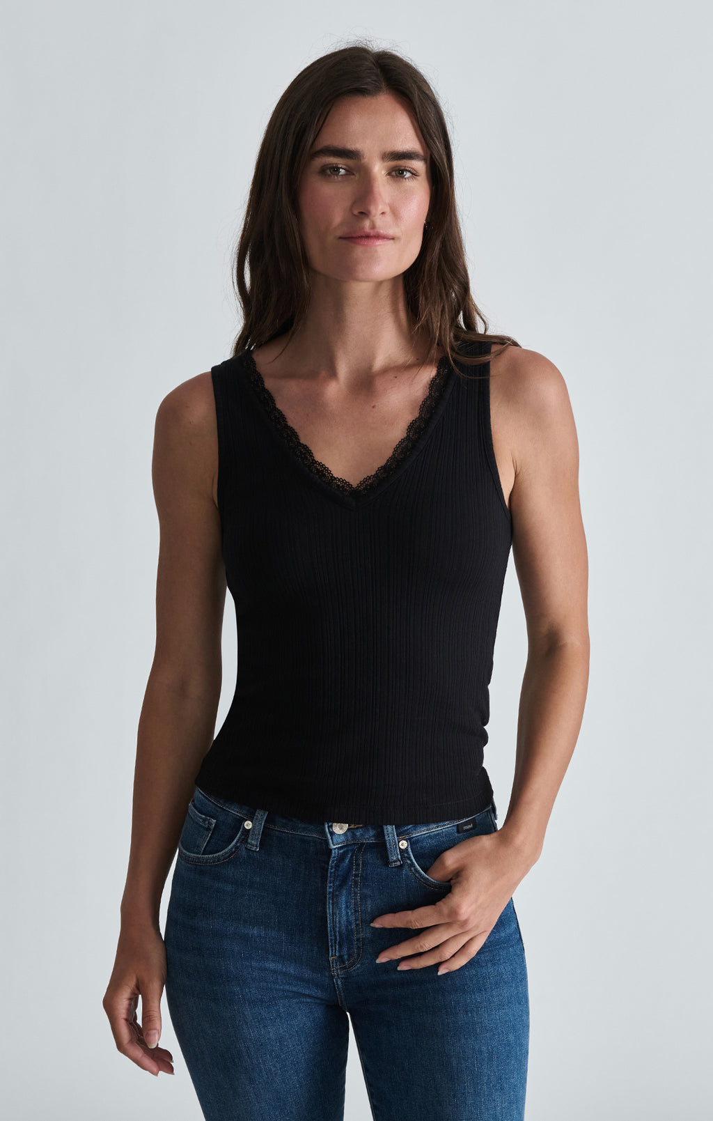 STRAP FASHION JERSEY IN BLACK - Mavi Jeans