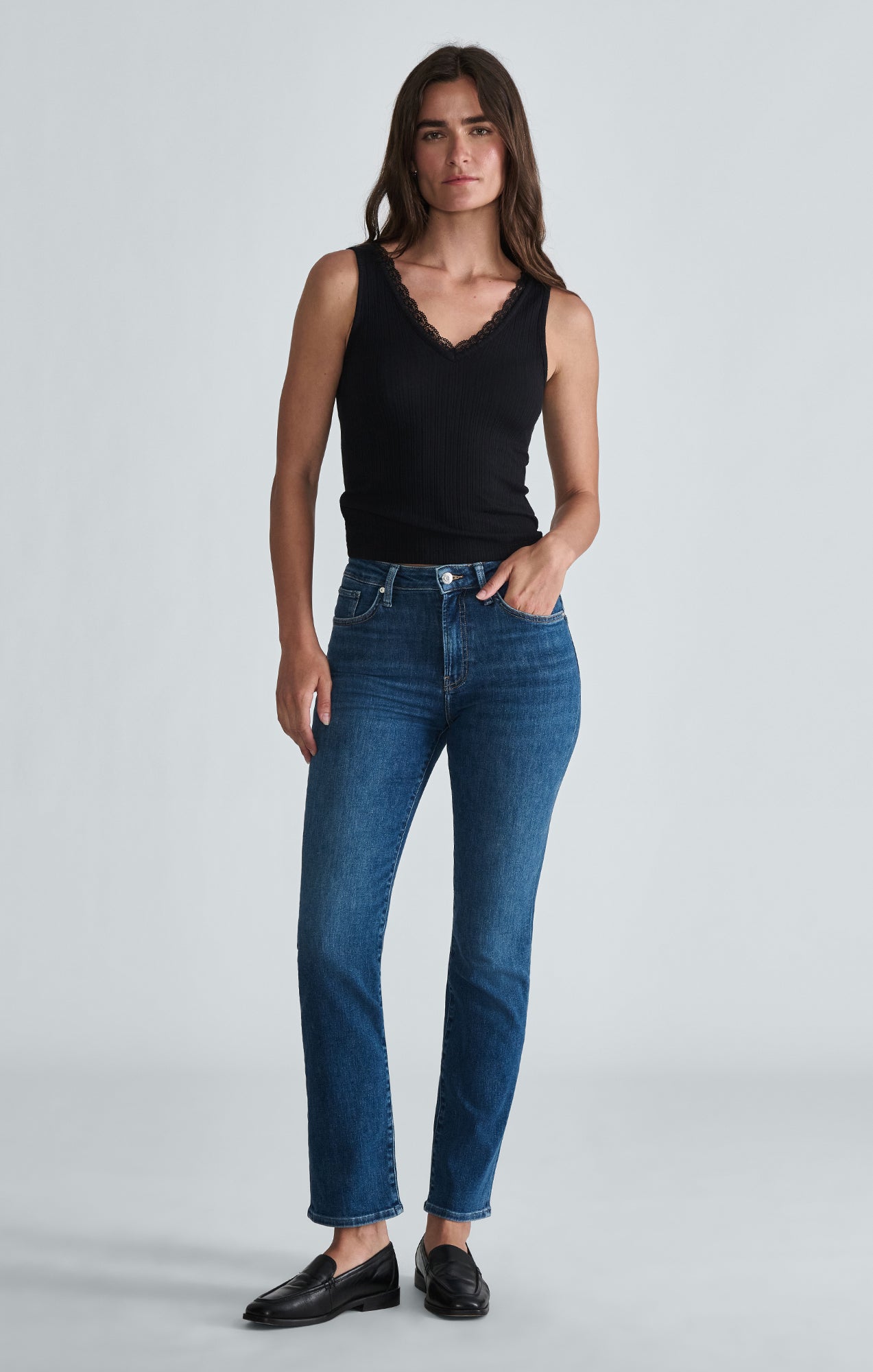 STRAP FASHION JERSEY IN BLACK - Mavi Jeans