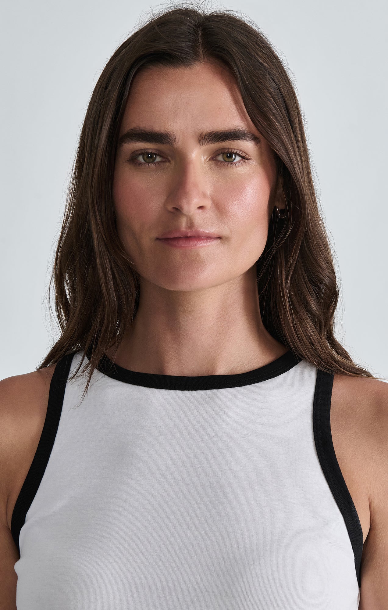 RINGER TANK TOP IN WHITE