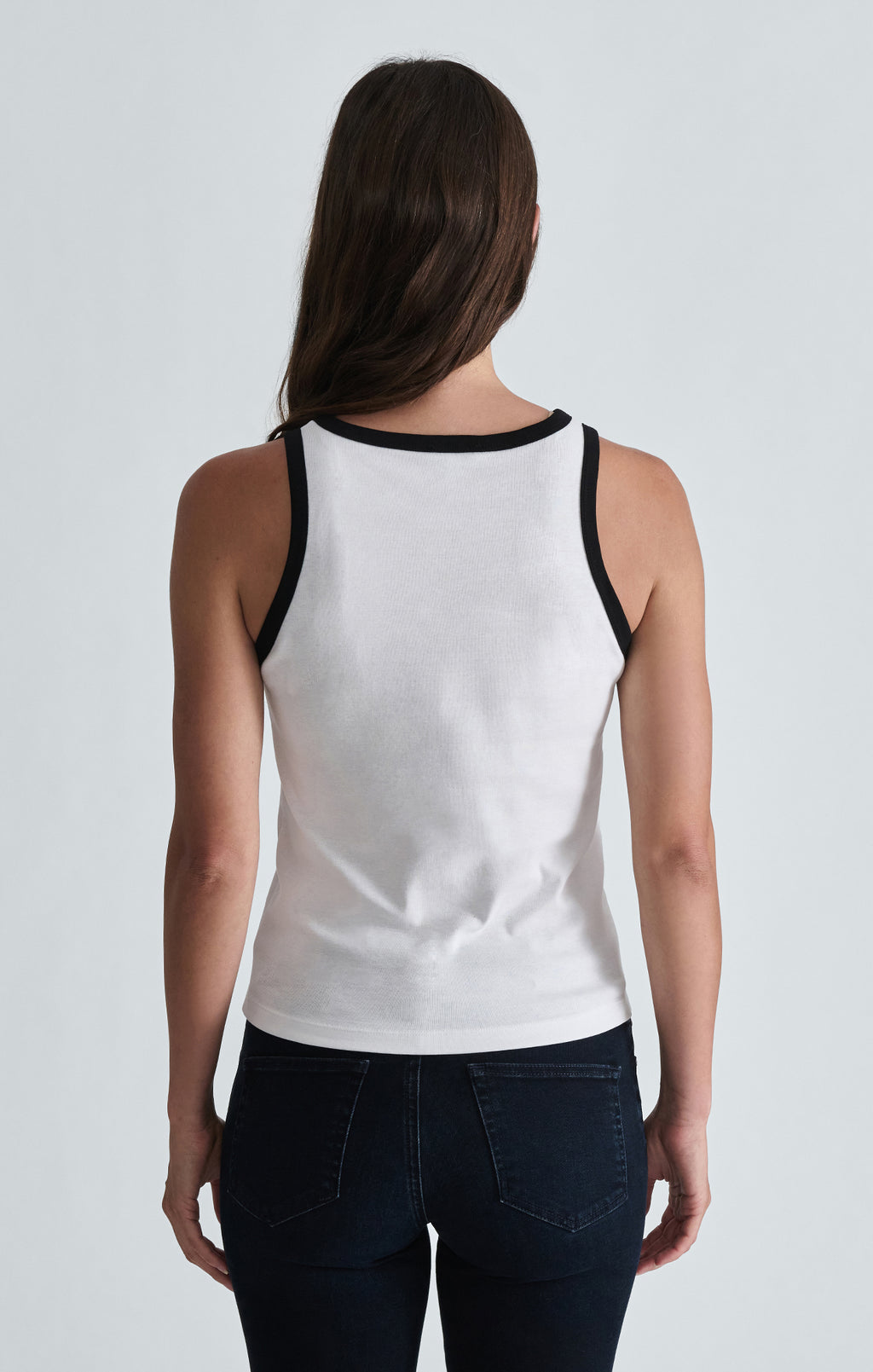 RINGER TANK TOP IN WHITE