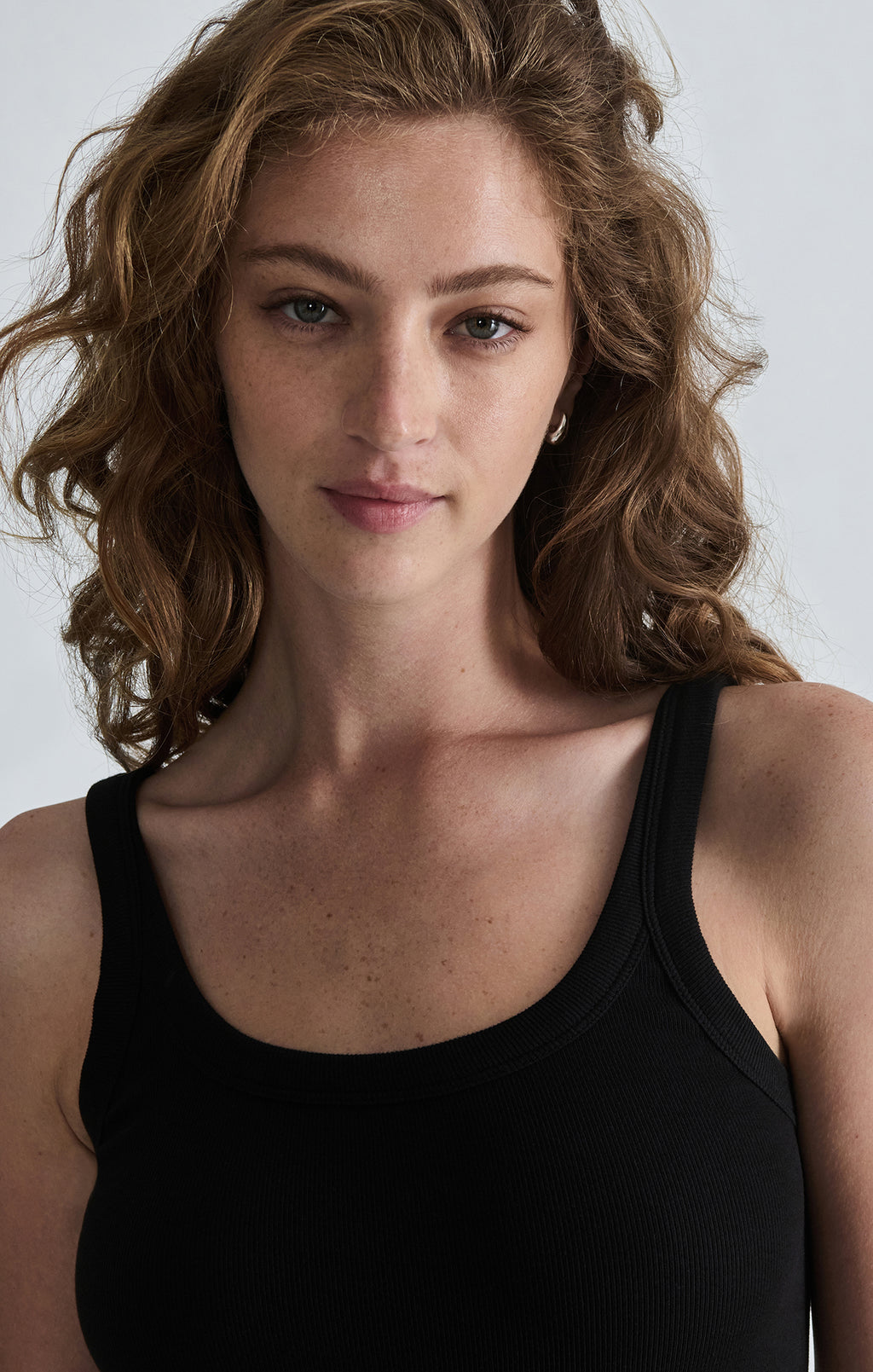 FRANKIE RIBBED TANK TOP IN BLACK - Mavi Jeans
