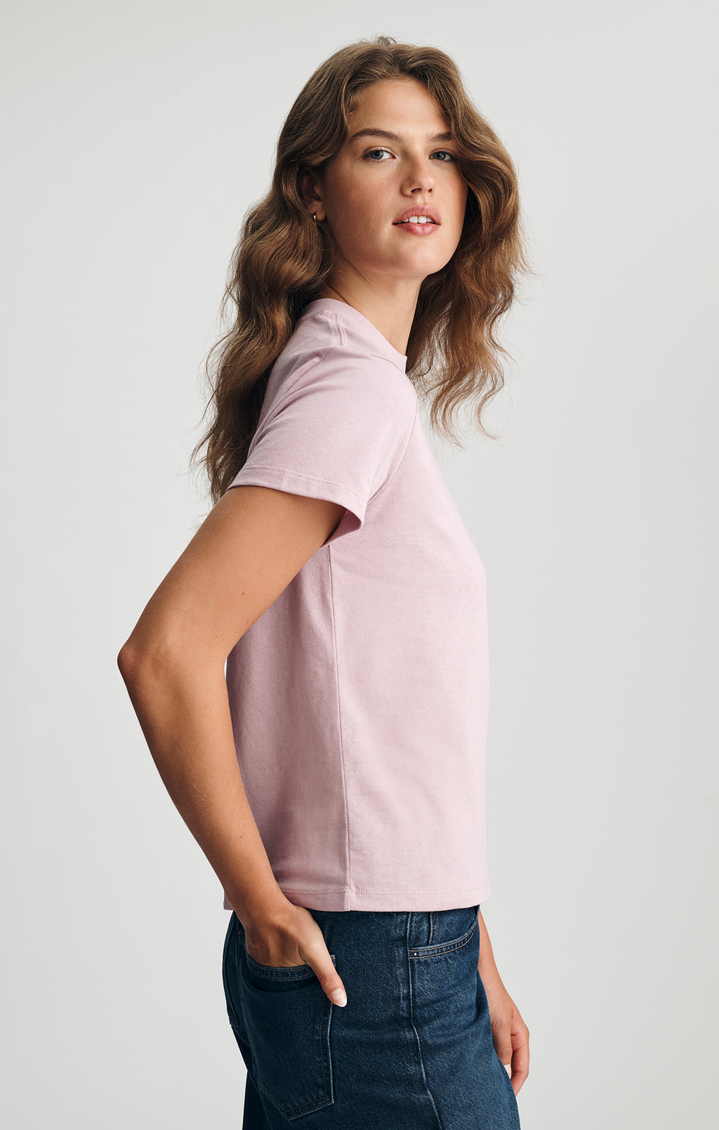 NO RUSH GRAPHIC T-SHIRT IN KEEPSAKE LILAC - Mavi Jeans