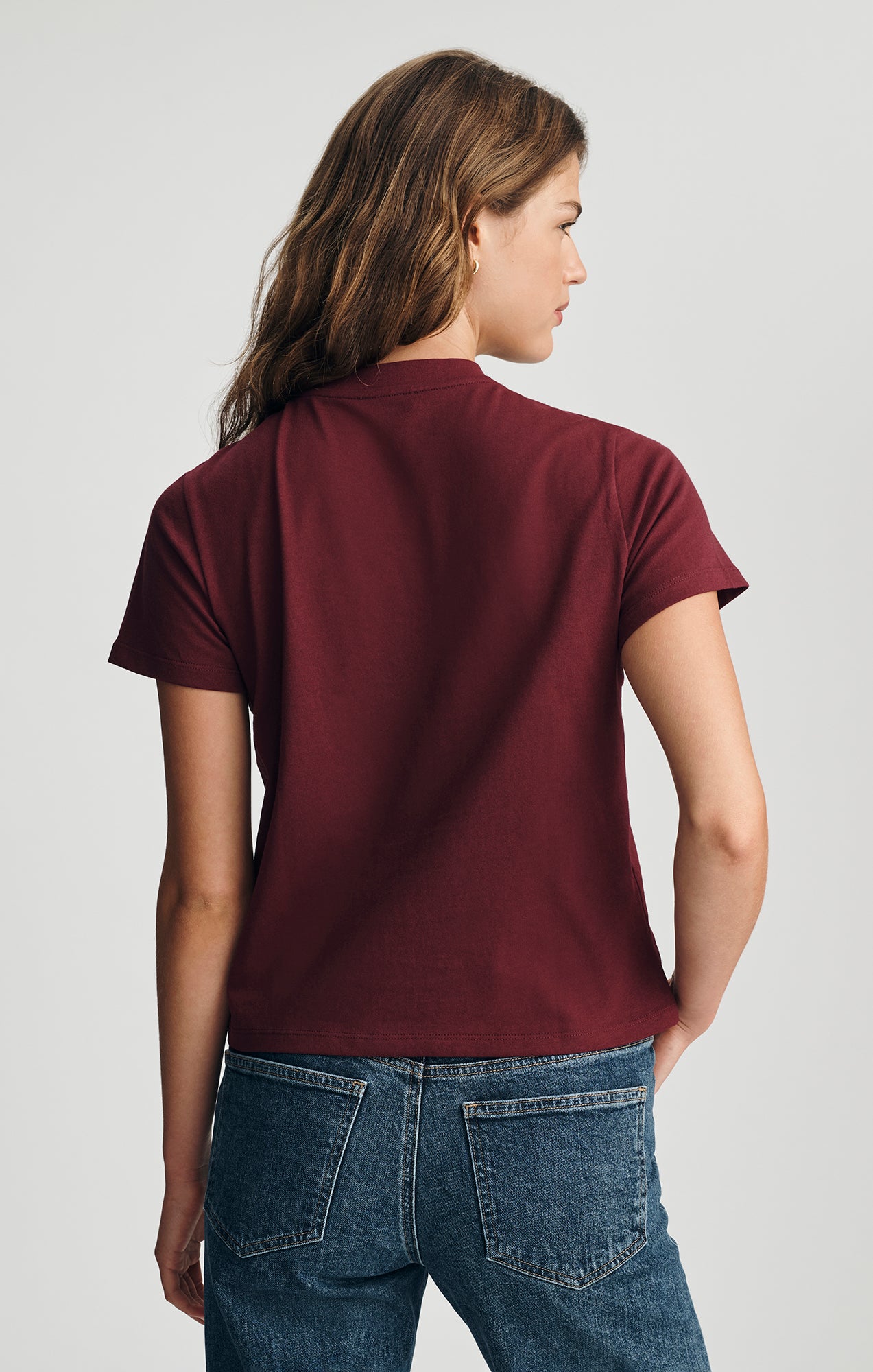 IN MY LANE GRAPHIC T-SHIRT IN WINDSOR WINE - Mavi Jeans