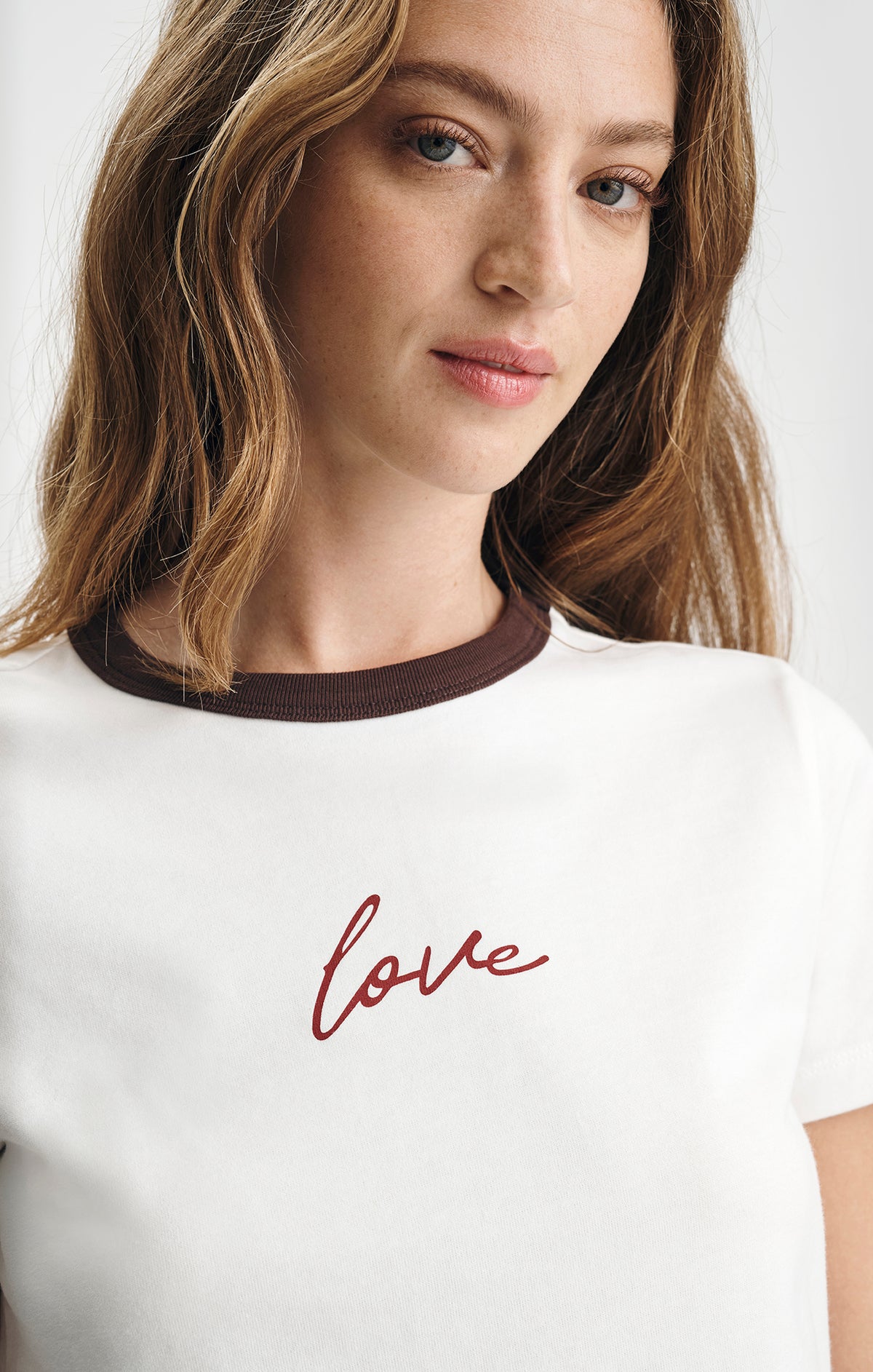 LOVE GRAPHIC T-SHIRT IN WHITE ALYSSUM - Mavi Jeans
