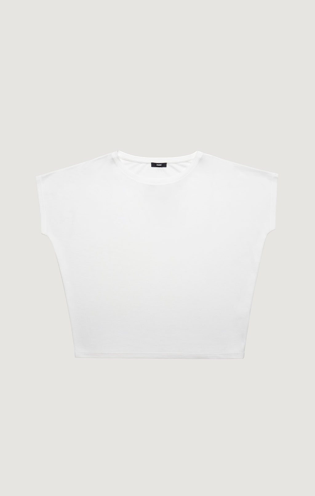 LUXE TOUCH TENCEL™ BOAT NECK T-SHIRT IN ANTIQUE WHITE