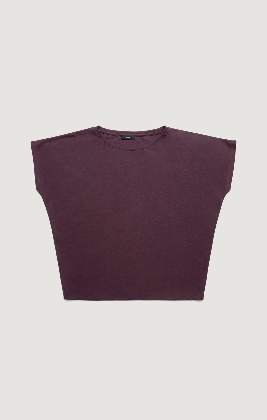 LUXE TOUCH TENCEL™ BOAT NECK T-SHIRT IN DECADENT CHOCOLATE