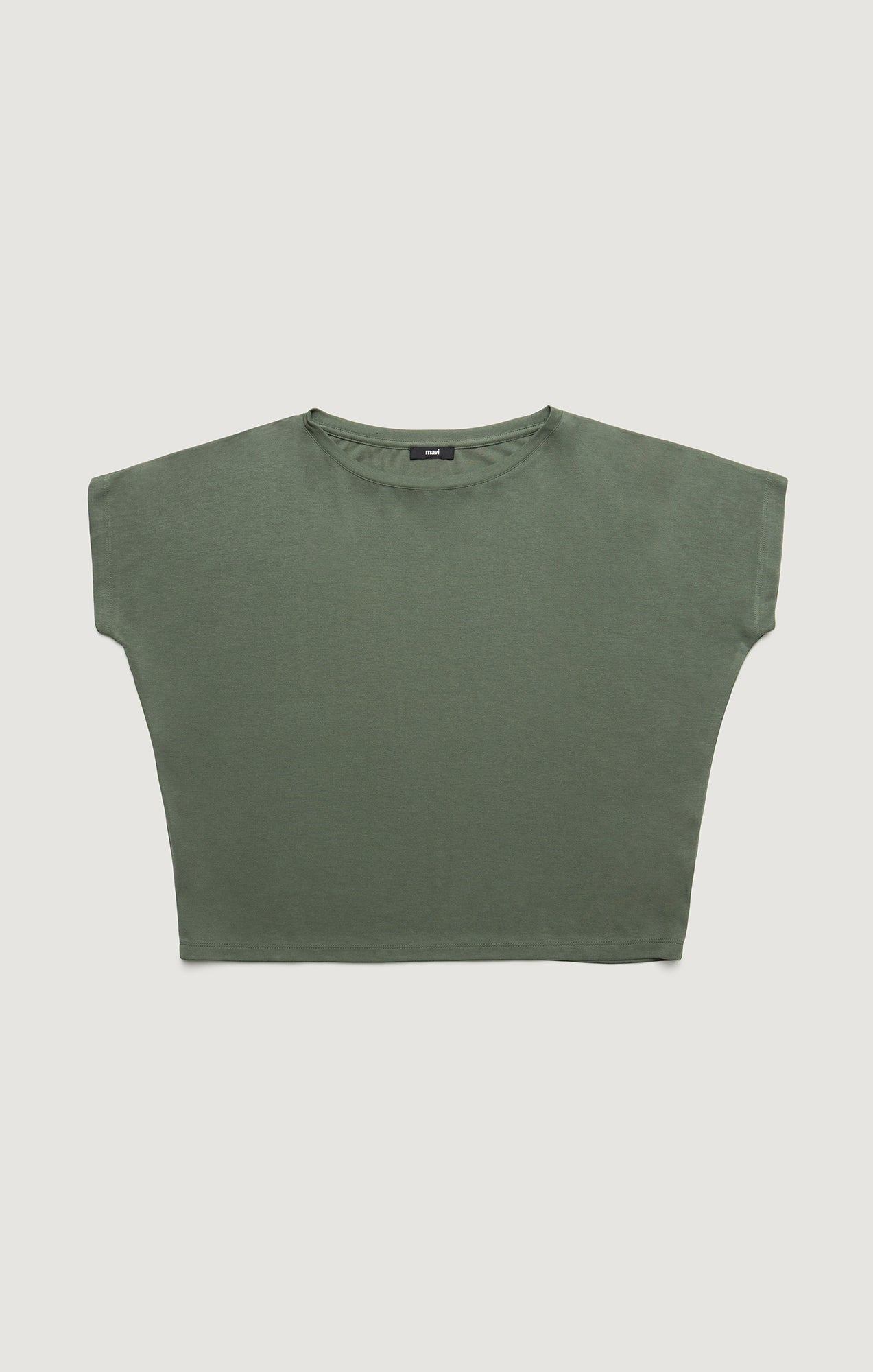 LUXE TOUCH TENCEL™ BOAT NECK T-SHIRT IN THYME
