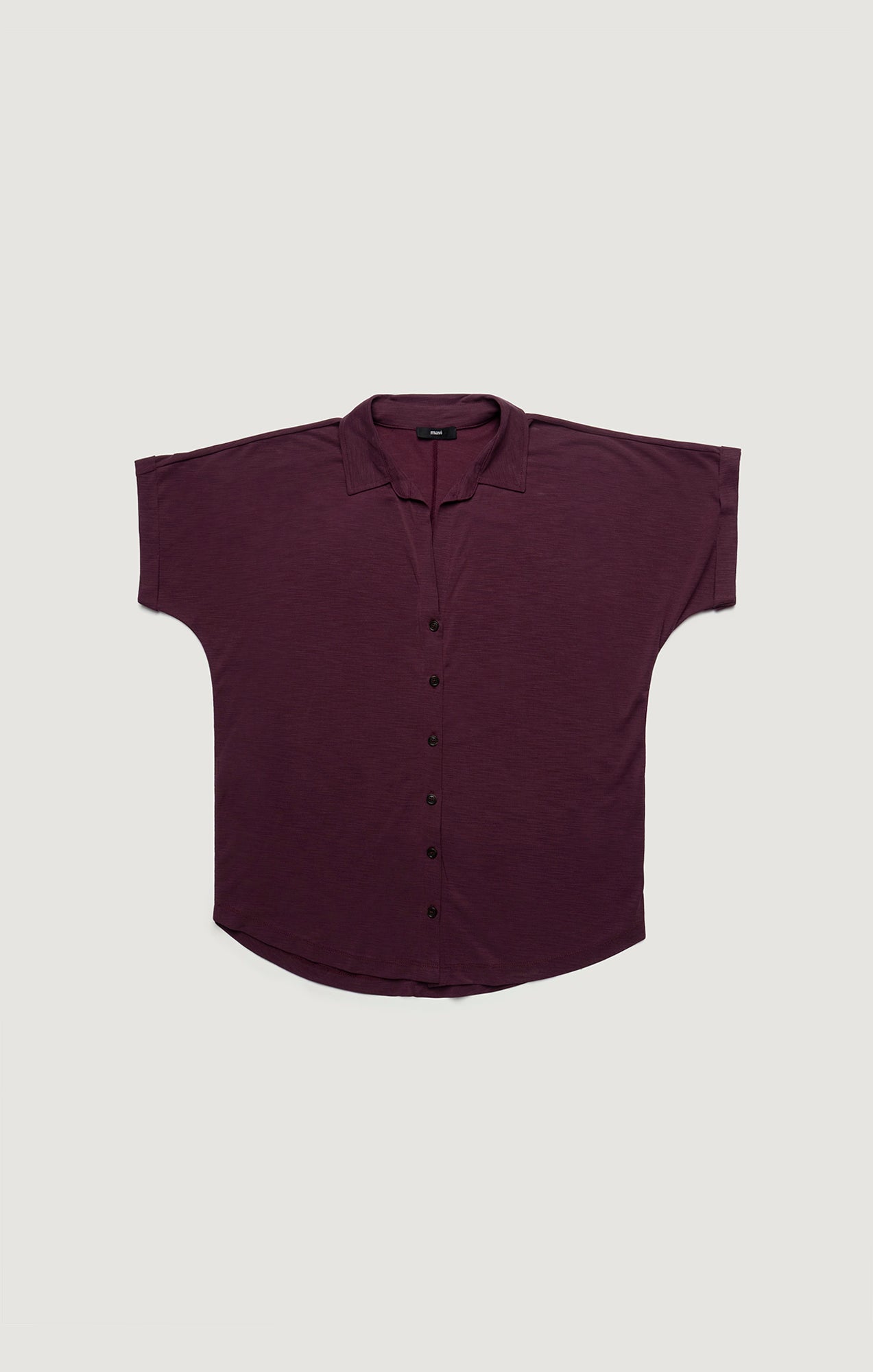 LUXE TOUCH TENCEL™ BUTTON-UP T-SHIRT IN SASSAFRAS