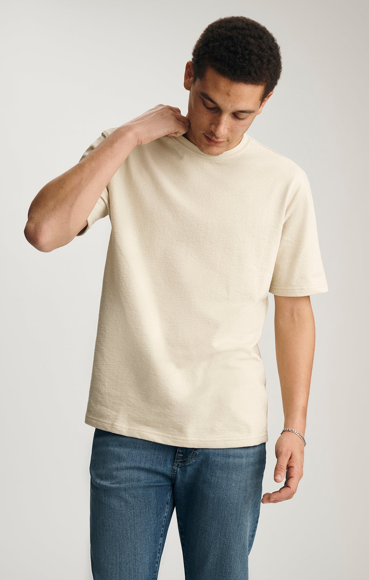 CREW NECK T-SHIRT IN OVERCAST - Mavi Jeans